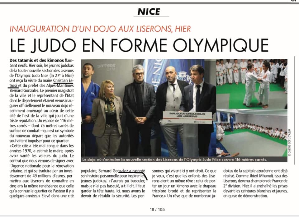 Lâ€™inauguration du nouveau Dojo municipal du quartier des Liserons!!