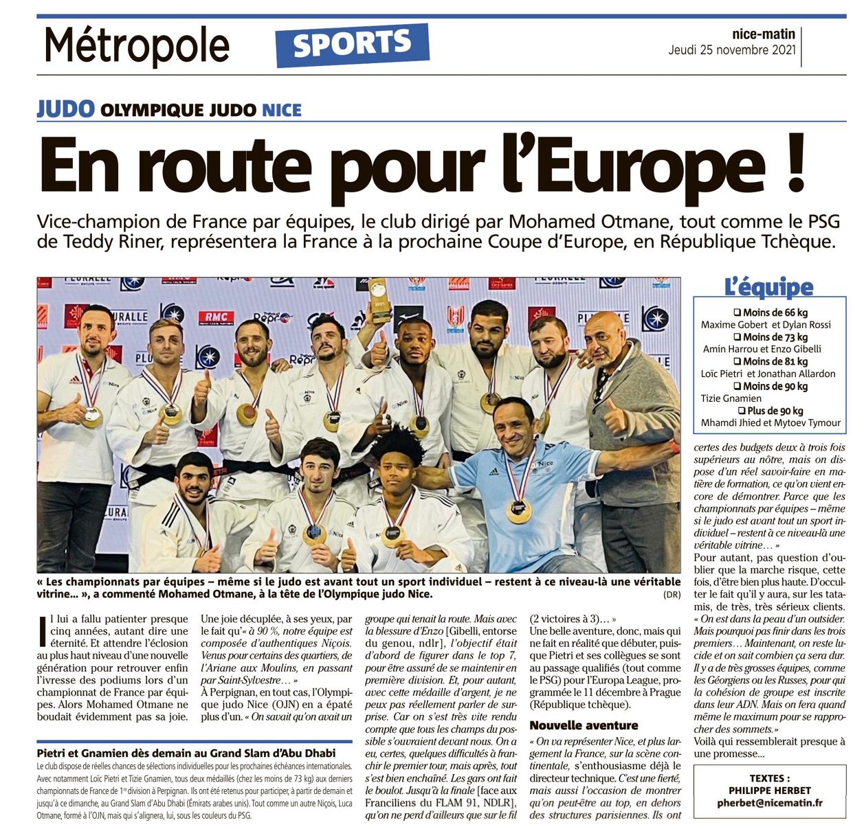 En route pour l’europe !