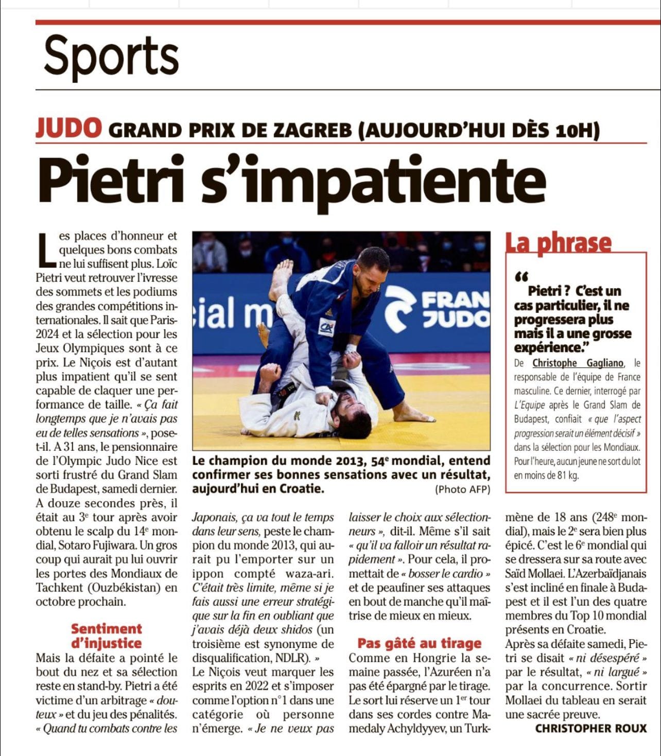 Pietri s&rsquo;impatiente